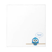 Bloc-notes pour oiseaux Twitter (Devant)