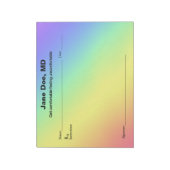 Bloc-notes pour ordonnance de blague arc-en-ciel - (Tourné)