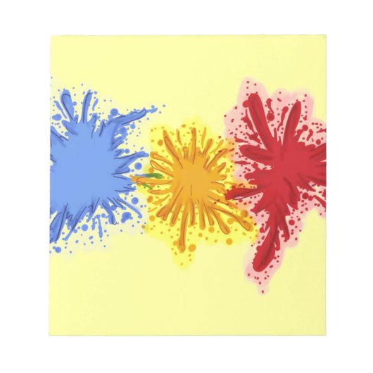 Bloc-notes pour plaque artistique (Devant)