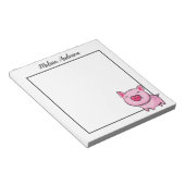 Bloc-notes pour porc rose (Incliné)