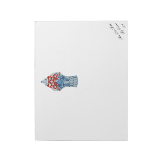 Bloc-notes pour pot de gingembre bleu et blanc de (Tourné)