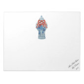 Bloc-notes pour pot de gingembre bleu et blanc de (Devant)