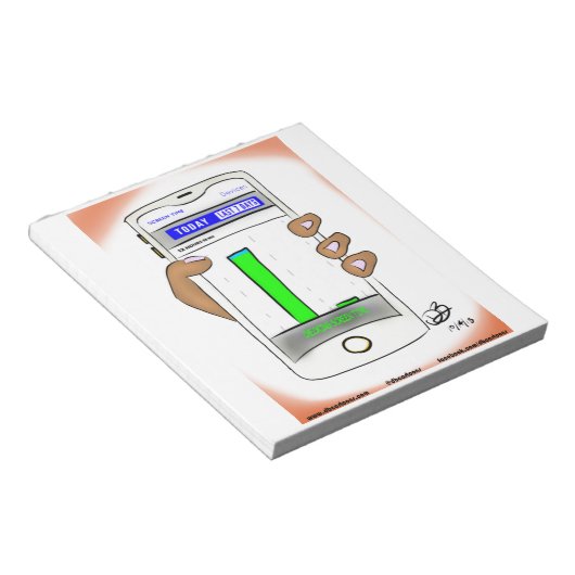 Bloc-notes pour produits à l'écran (Incliné)
