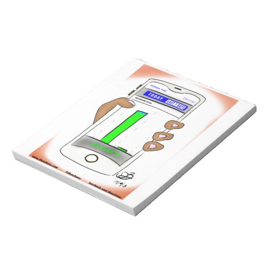 Bloc-notes pour produits à l'écran (Tourné)