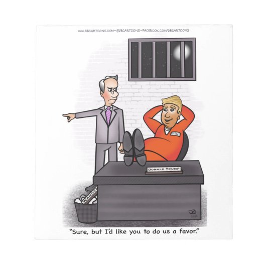 Bloc-notes pour produits Donald Trump (Devant)