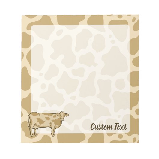 Bloc-notes pour profil de vache (Devant)