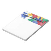 Bloc-notes pour puzzle sensibilisation sur l'autis (Tourné)