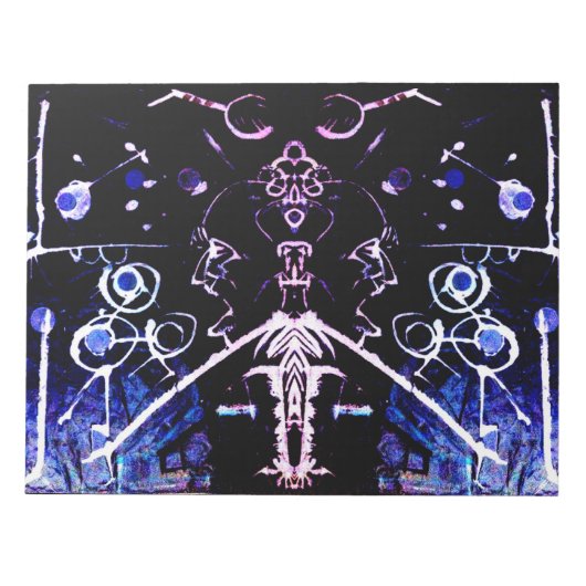 Bloc-notes pour stylo noir Orphelin "Processus de  (Devant)