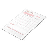 Bloc-notes pour un plan mensuel Pastel - Planifiez (Incliné)