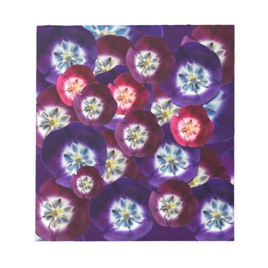 Bloc-notes pourpre tulipes (Devant)