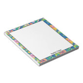 Bloc-notes préppy coloré (Incliné)