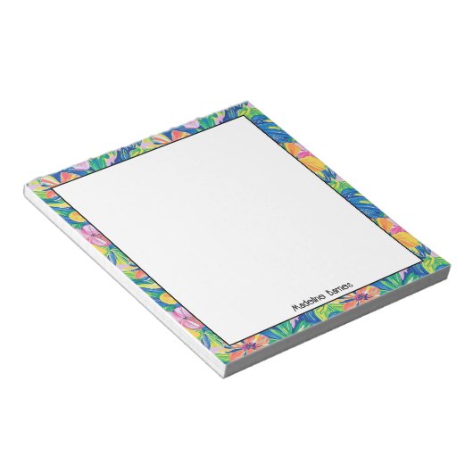 Bloc-notes préppy coloré (Incliné)