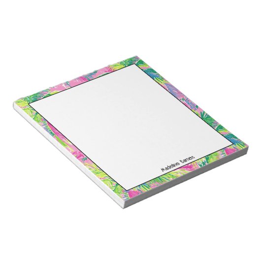 Bloc-notes préppy coloré (Incliné)