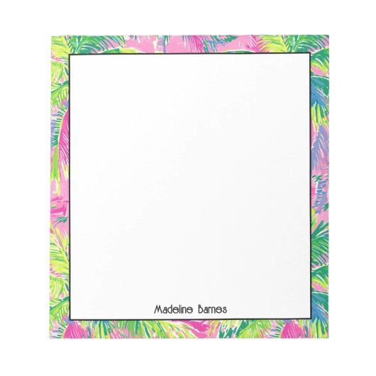 Bloc-notes préppy coloré (Devant)