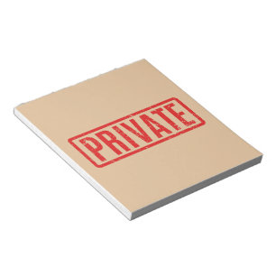Bloc-notes privé bloqué