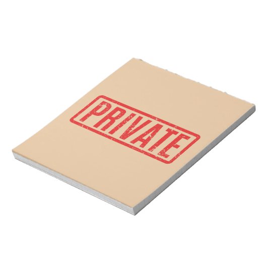 Bloc-notes privé bloqué (Tourné)