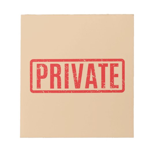 Bloc-notes privé bloqué (Devant)