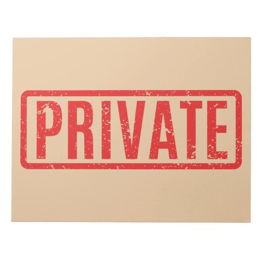 Bloc-notes privé bloqué (Devant)