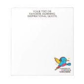 Bloc-notes Pro Support pour les colibris (Devant)