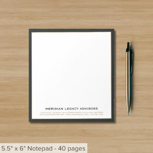 Bloc-notes professionnel