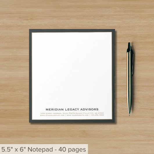Bloc-notes professionnel