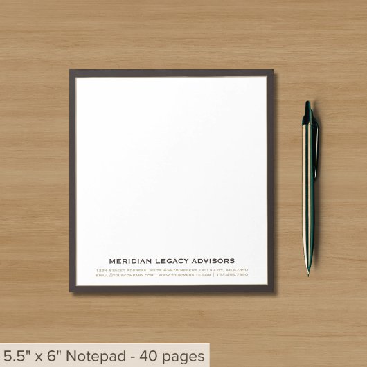Bloc-notes professionnel