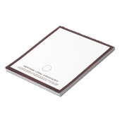 Bloc-notes professionnel à thème juridique (Tourné)