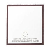 Bloc-notes professionnel à thème juridique (Devant)