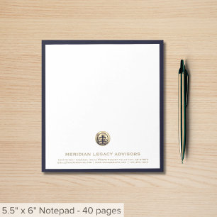 Bloc-notes professionnel avec logo personnalisable