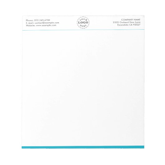 Bloc-notes professionnel de marque 5,5 pouces x 6 (Devant)