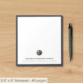 Bloc-notes professionnel du logo de conseil