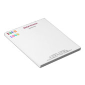 Bloc-notes professionnel - Logo de l'entreprise pe (Incliné)