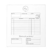 Bloc-notes professionnel personnalisé (Devant)