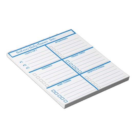 Bloc-notes professionnel simple et moderne (Incliné)