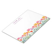 Bloc-notes professionnel Tulipes colorées personna (Incliné)