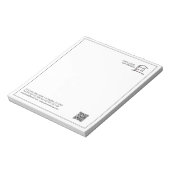 Bloc-notes promotionnel avec logo d'entreprise QR (Tourné)