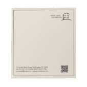 Bloc-notes promotionnel du logo professionnel du c (Devant)