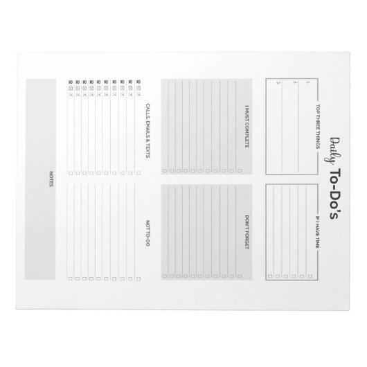 Bloc-notes quotidien (Devant)