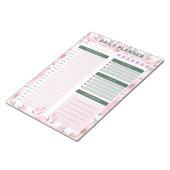 bloc-notes quotidien de planification florale (Incliné)