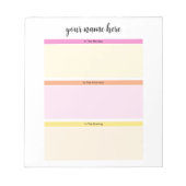 Bloc-notes quotidien personnalisé pour enfants (Devant)