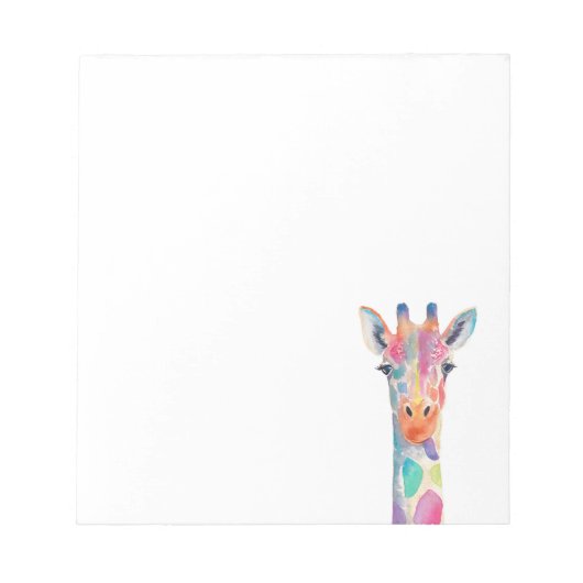 Bloc-notes Rainbow Giraffe (Devant)