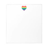 Bloc-notes Rainbow Heart Pride (Devant)