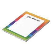 Bloc-notes Rainbow personnalisé (Tourné)