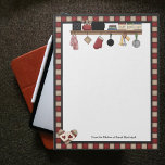 Bloc-notes Recettes de chèques pays<br><div class="desc">Personnalisez ce joli bloc-notes de recettes en page pleine avec un nom ou un autre texte. Le design est imprimé sur toutes les feuilles. Créé en partie avec des graphiques d'Alice Smith achetés à www.digiwebstudio.com. Une façon économique d'ajouter des pages à tout classeur de recette acceptant du papier 8, 5...</div>