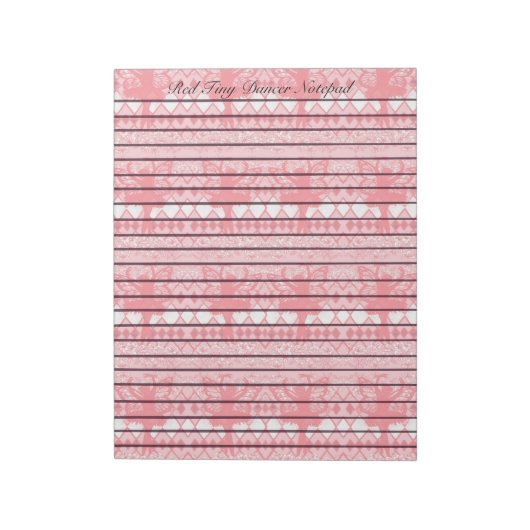 Bloc-notes Red Tiny Dancer (Tourné)
