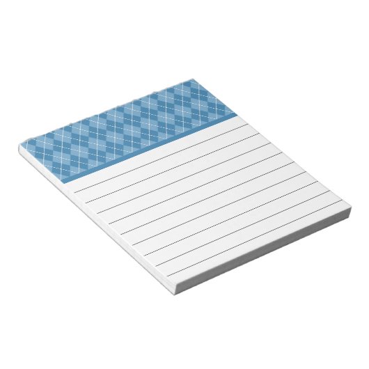 Bloc-notes Rétro Argyle (Incliné)