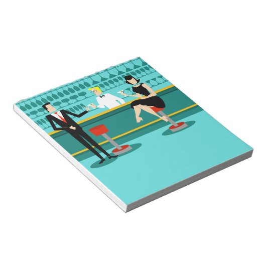 Bloc-notes Retro Cocktail Lounge (Incliné)