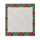 Bloc-notes rétro rouge et vert Vacances (Devant)