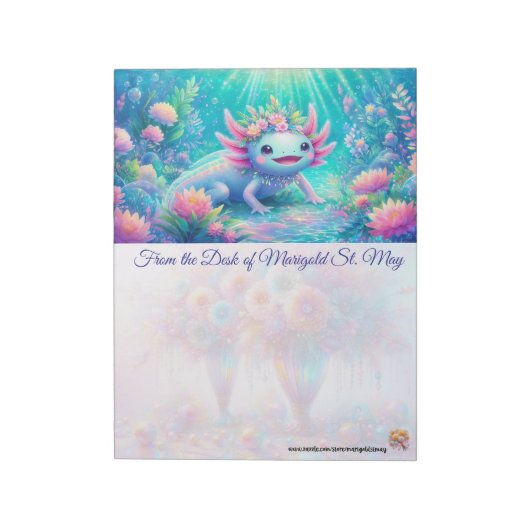 Bloc-notes Rêveur Axolotl (Tourné)