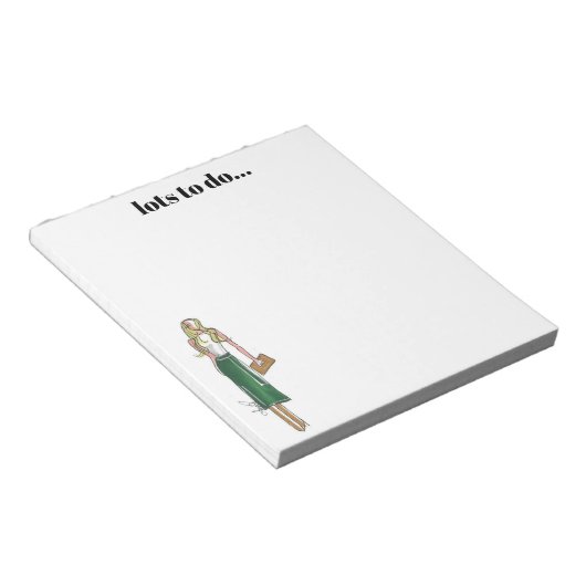 Bloc-notes robe verte (Incliné)